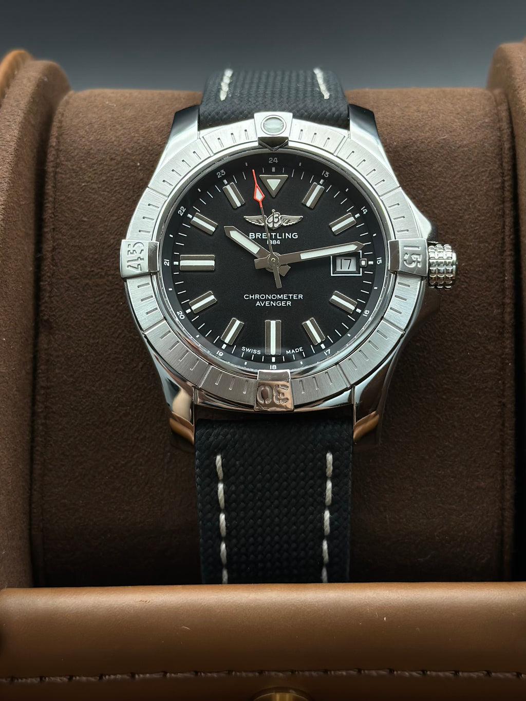 Breitling Canvas Black Automatic (self-winding) watch