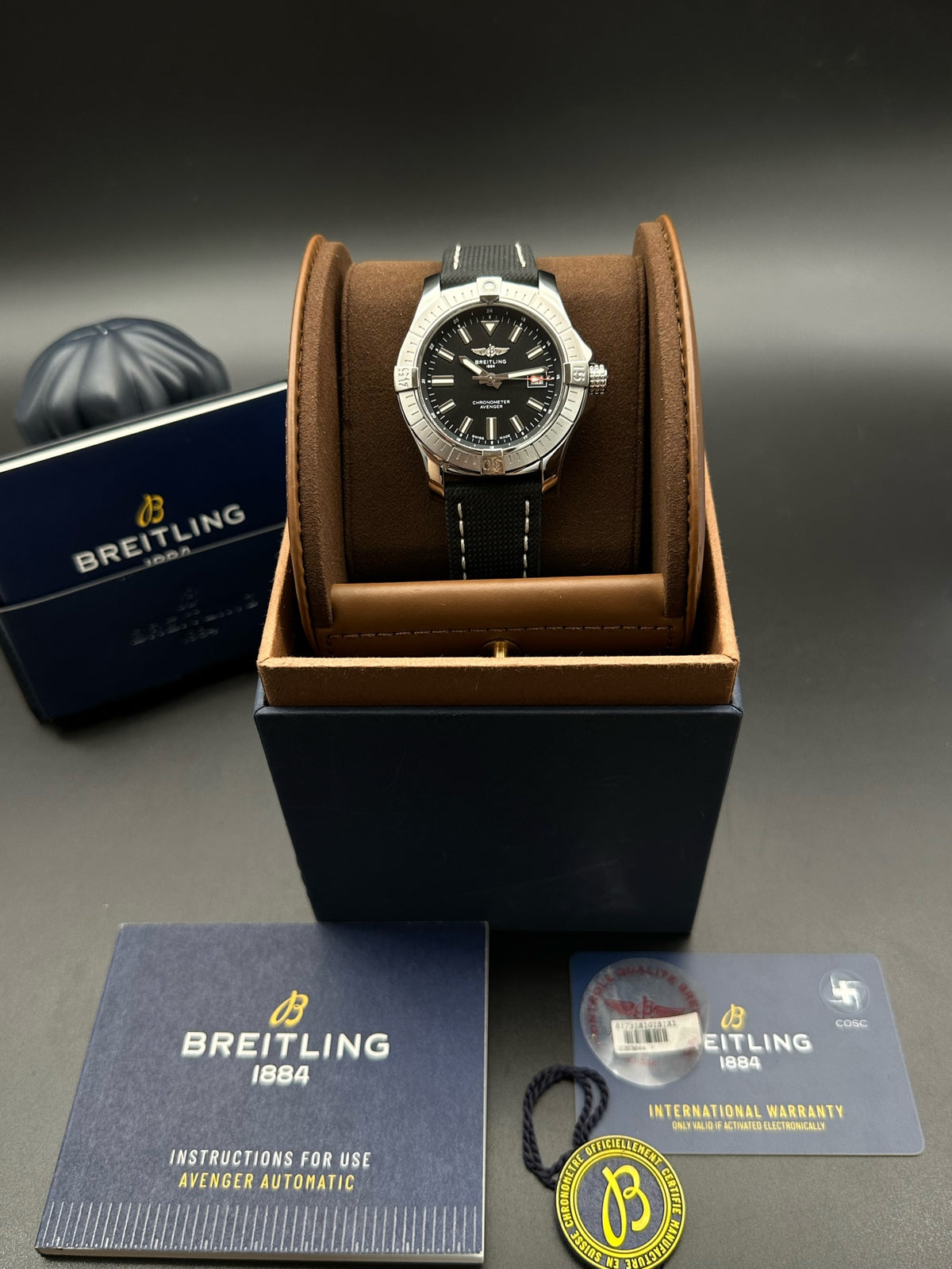 Breitling Canvas Black Automatic (self-winding) watch