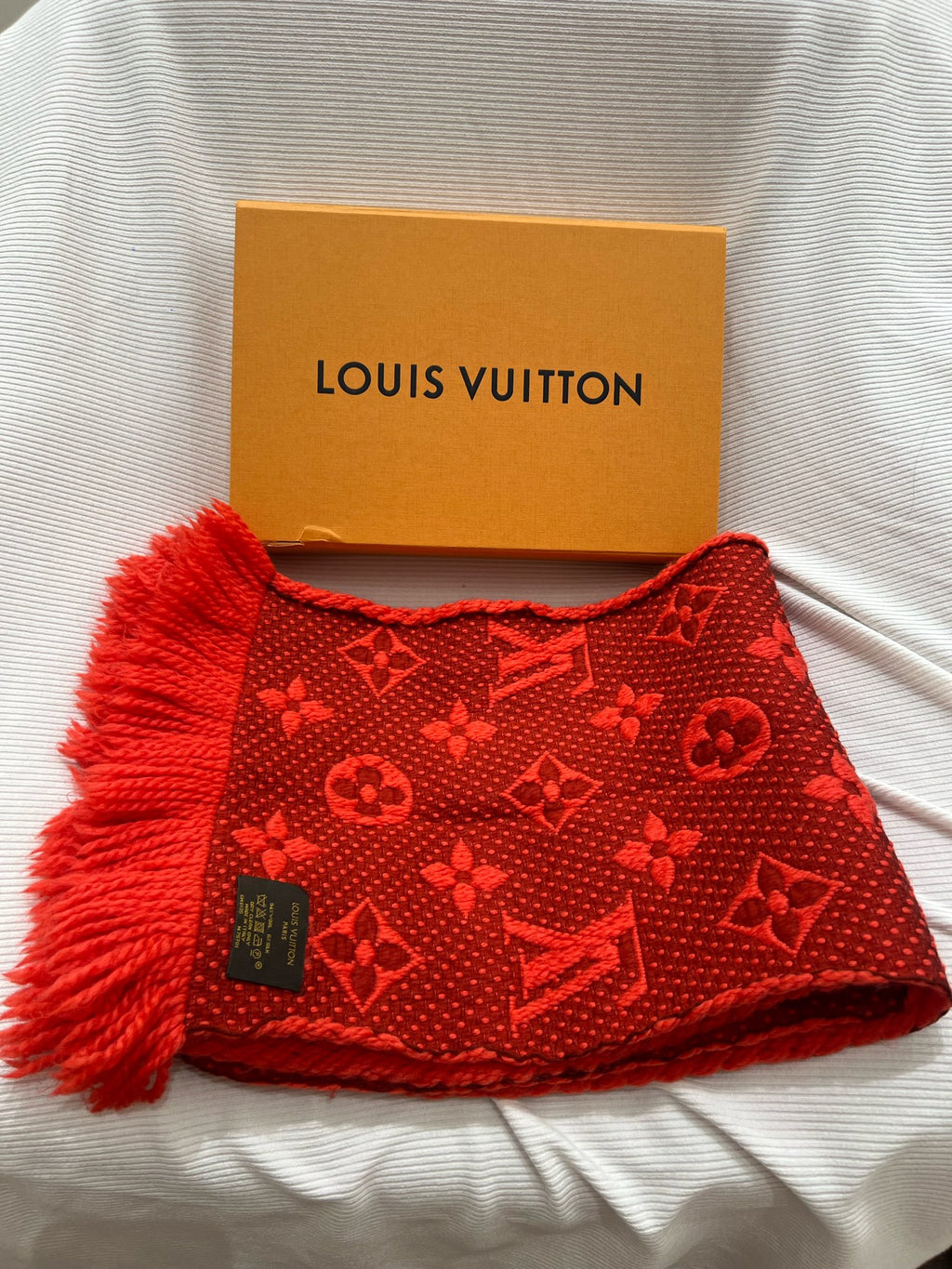 Louis Vuitton Red Scarf