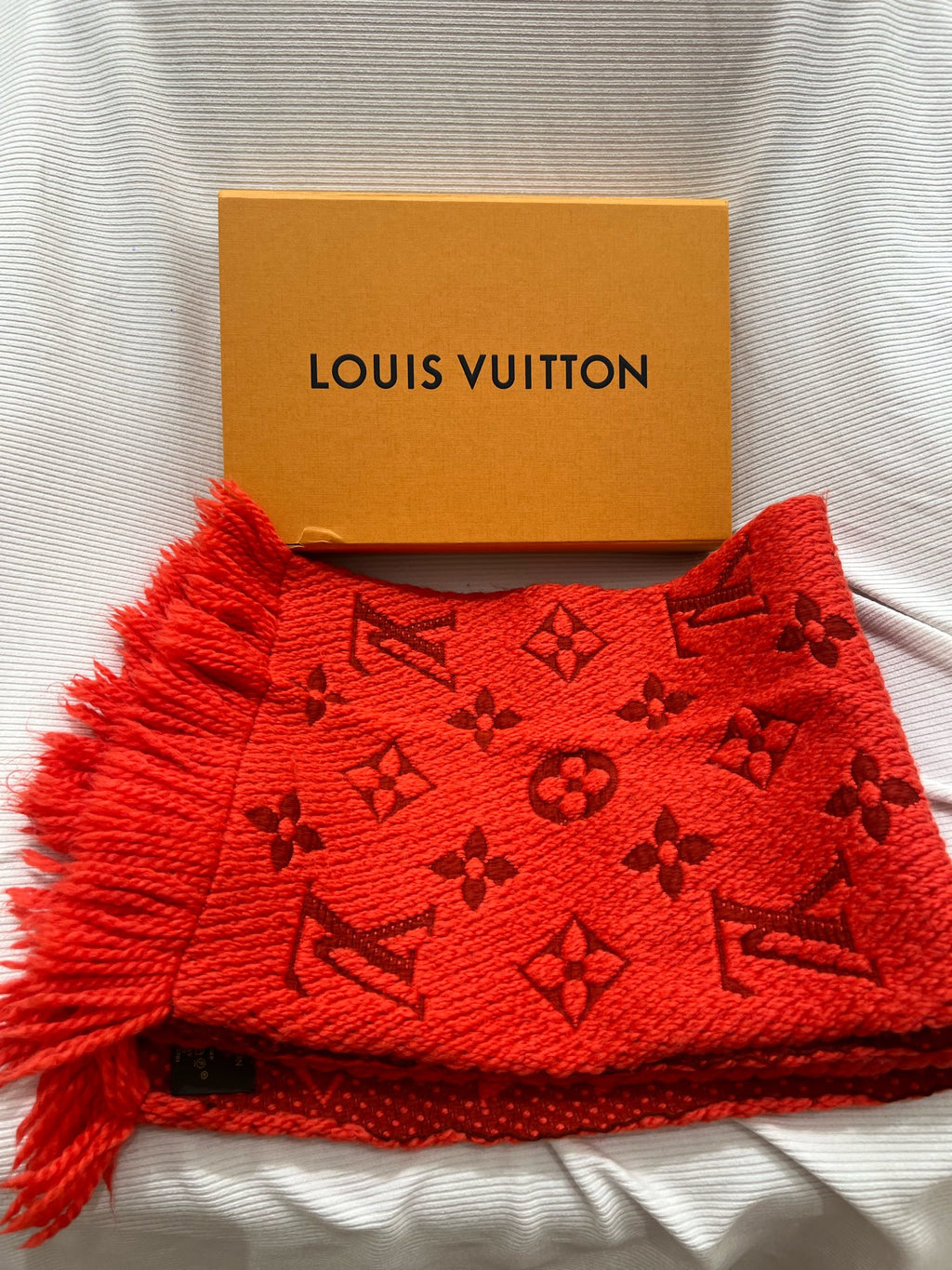 Louis Vuitton Red Scarf