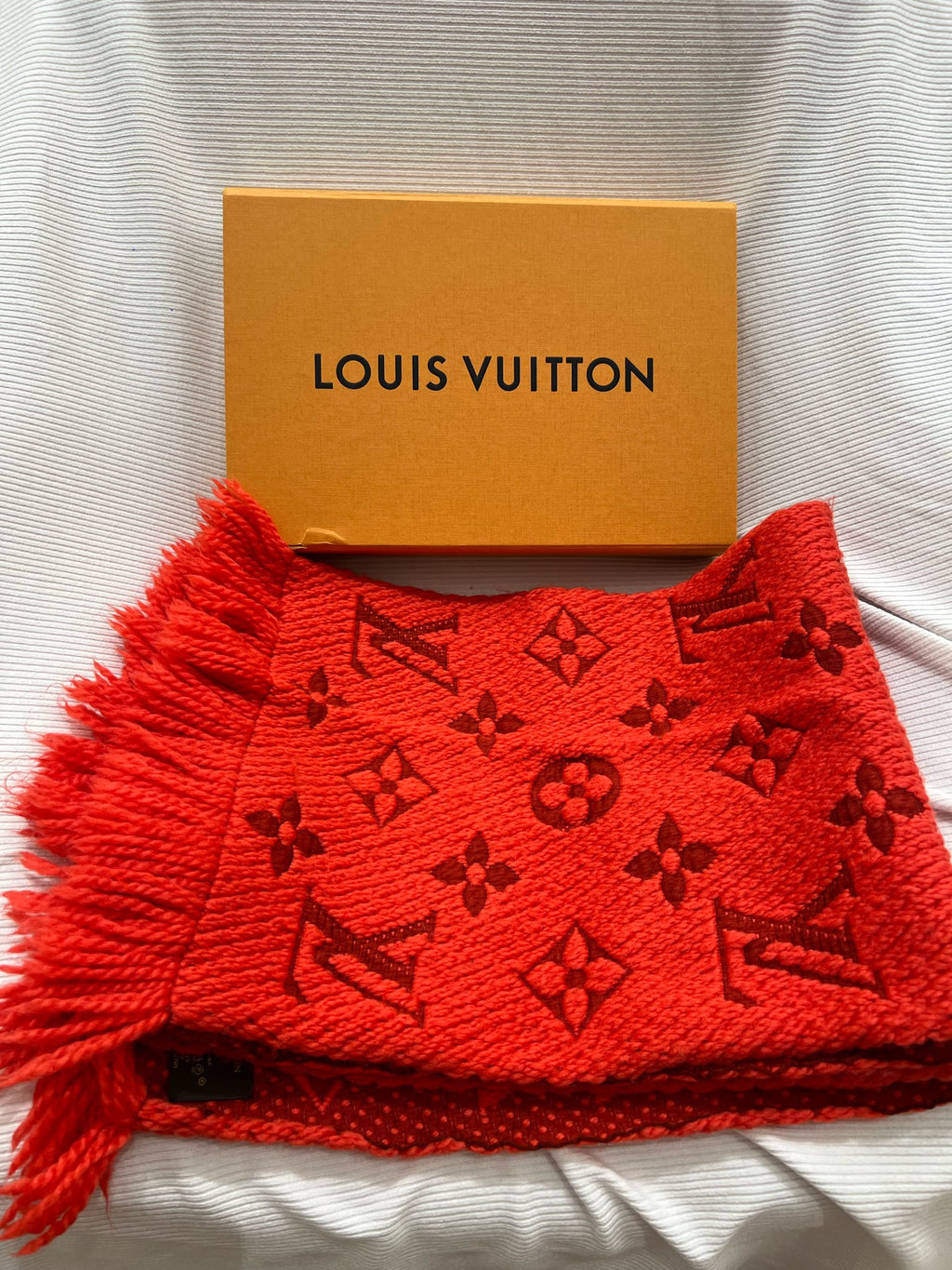 Louis Vuitton Red Scarf