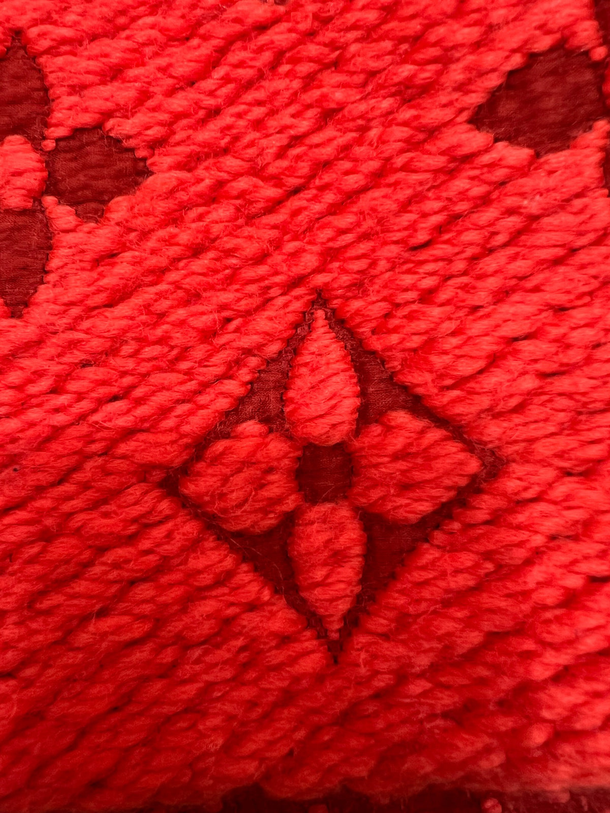 Louis Vuitton Red Scarf