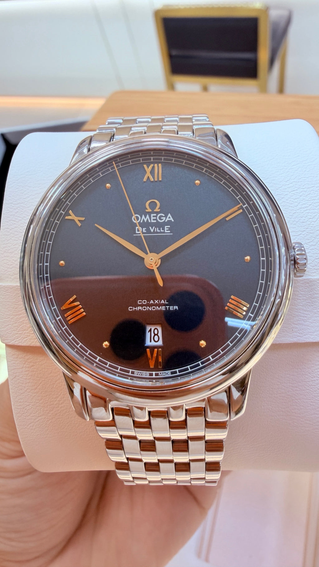 Omega Flying Series Blue Automatic (self-winding) watch 39.5 424.10.40.20.03.004