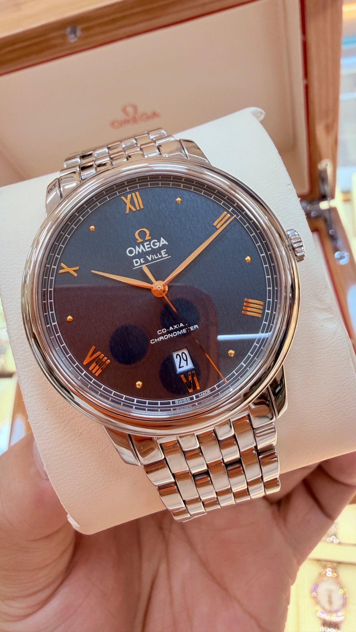Omega Flying Series Blue Automatic (self-winding) watch 39.5 424.10.40.20.03.004
