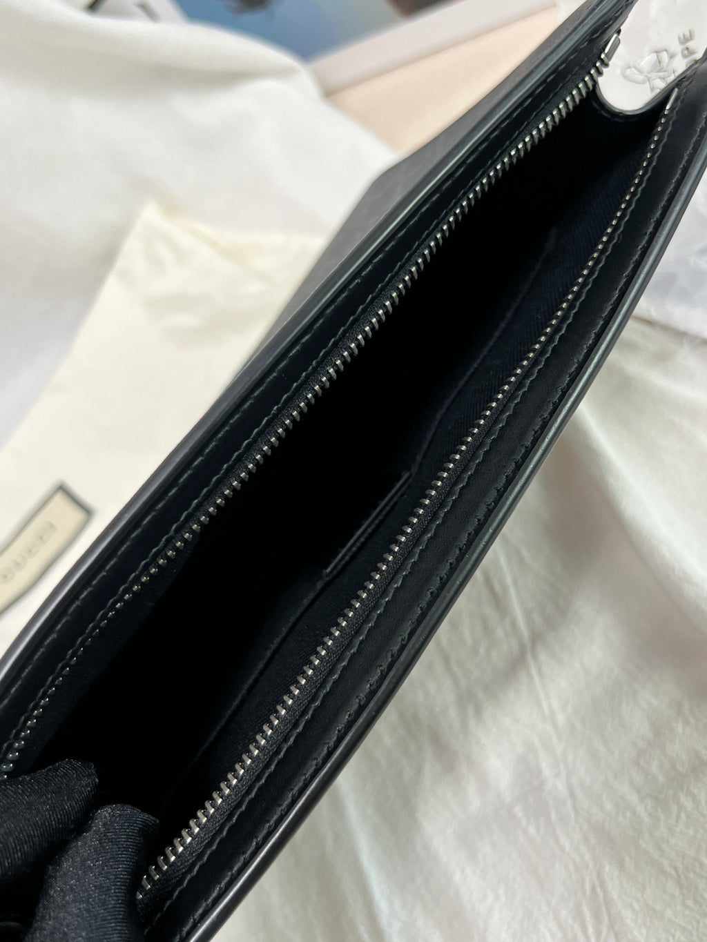 Gucci Striped Web GG Supreme canvas clutch bag Clutch 475316 KHN4C 1095